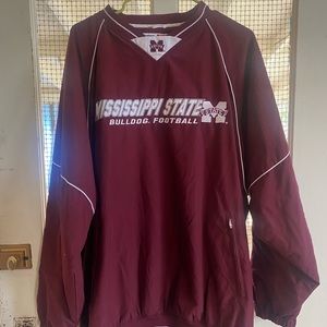 Mens XL Mississippi State Pullover Windbreaker